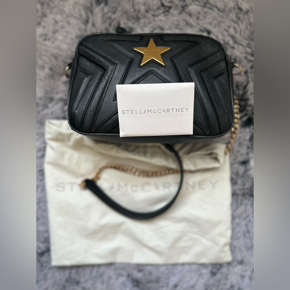 SOLD!on EBay Stella McCartney Stella Star Eco Alter Nappa Star Patch Bag Black - Picture 13 of 15